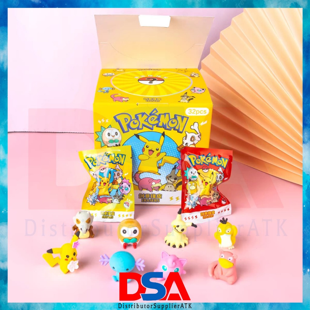 

PENGHAPUS BLIND BOX MOTIF LUCU TERBARU PENGHAPUS PIKACHU ERASER BLIND