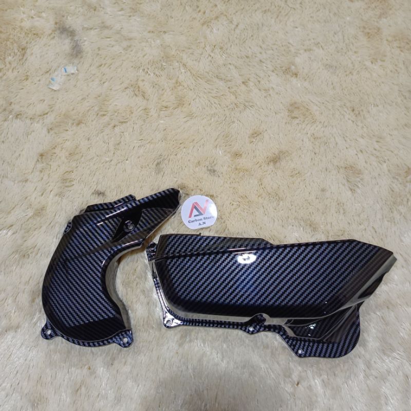 Tutup CVT + Keongan Mio Soul GT 125 Full Karbon Celup - Carbon WTP