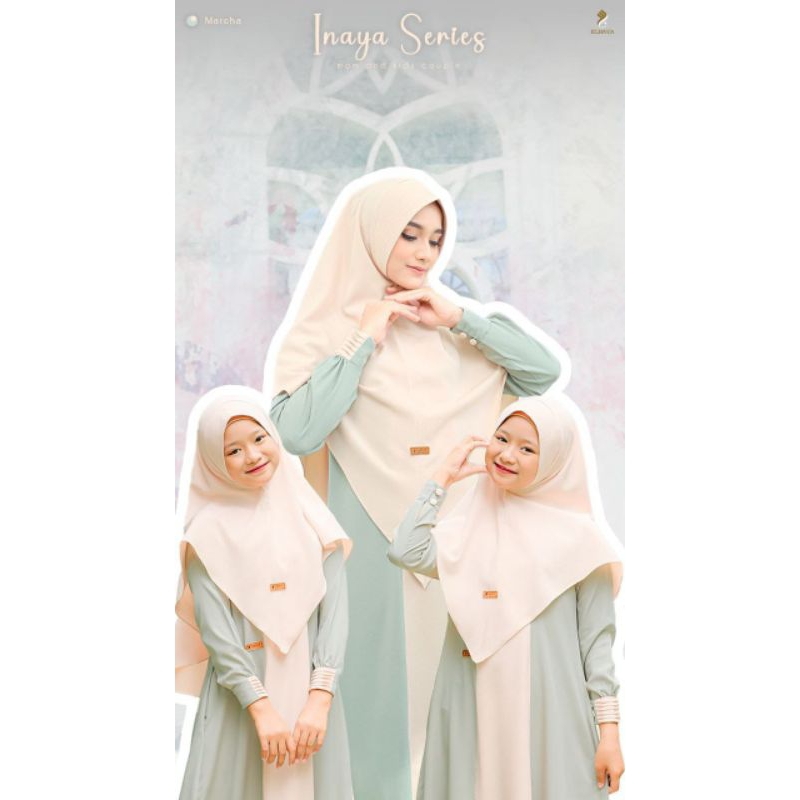 Gamis Inaya couple mom dan kidz by elnaya