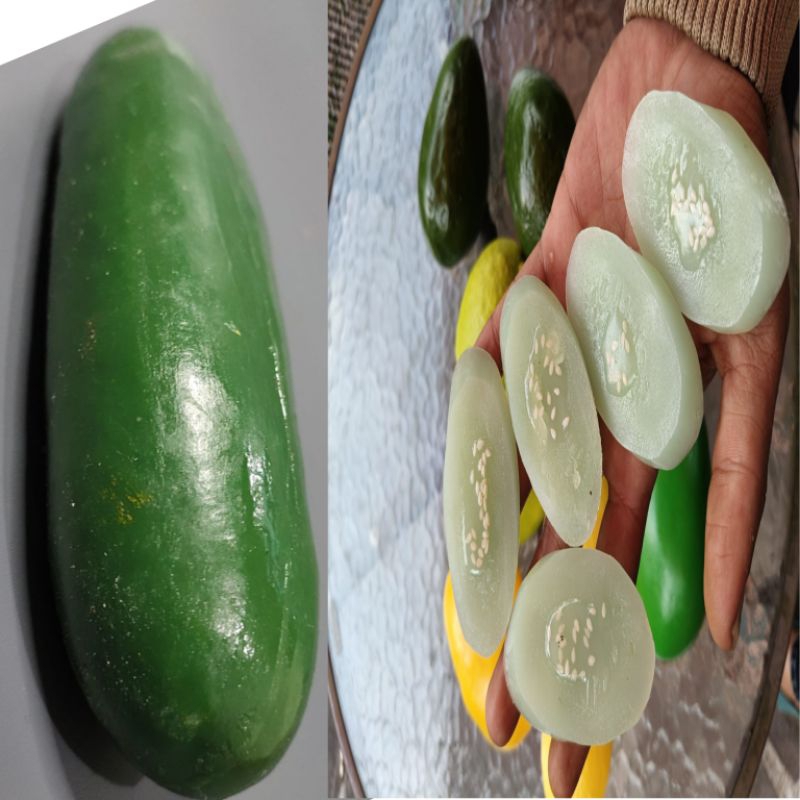 Replika irisan timun 1 set isi 5pcs murah / dummy / mainan anak / mainan edukasi / hiasan rumah / hi