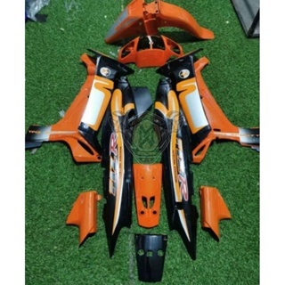 Cover Body Fullset Halus Yamaha Fizr F1zr Fiz r F1zr Caltex Orange Hitam