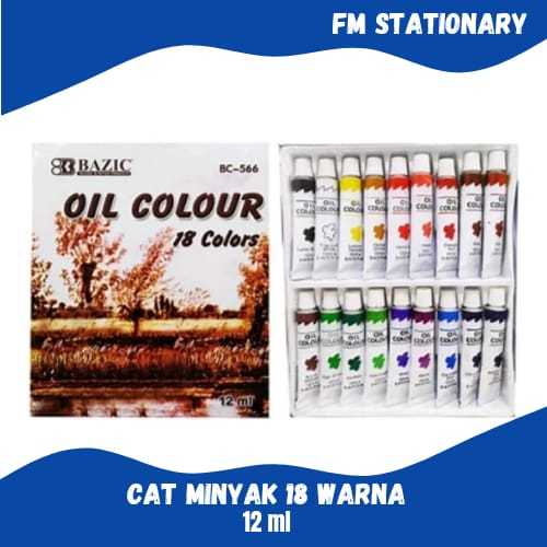 

OIL COLOLURS / CAT MINYAK 18 WARNA