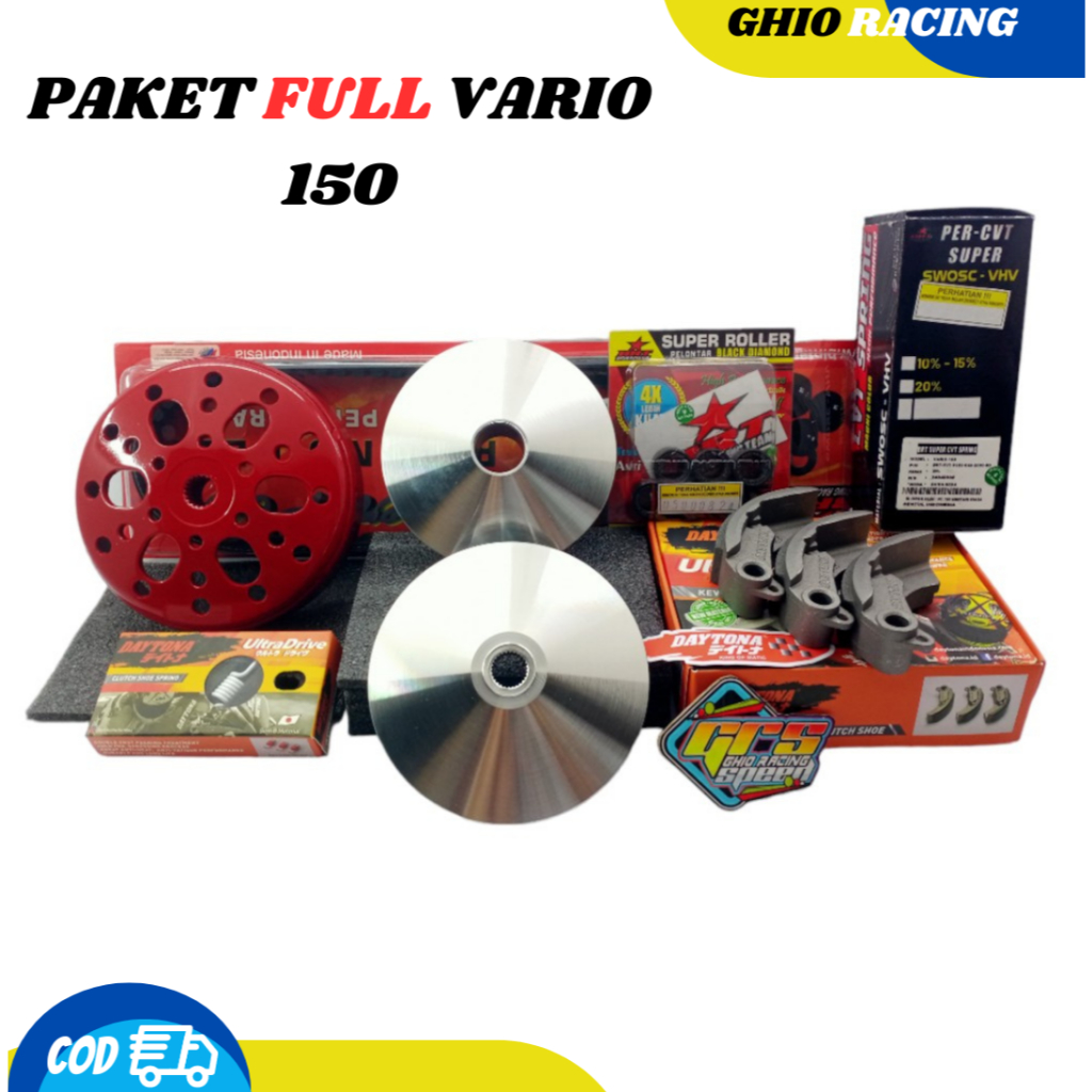 Pake Full Kirian Super Speck Vario 150 Upgrade CVT Fuell Vario 150 Old & New Paket CVT Lengkap GRS