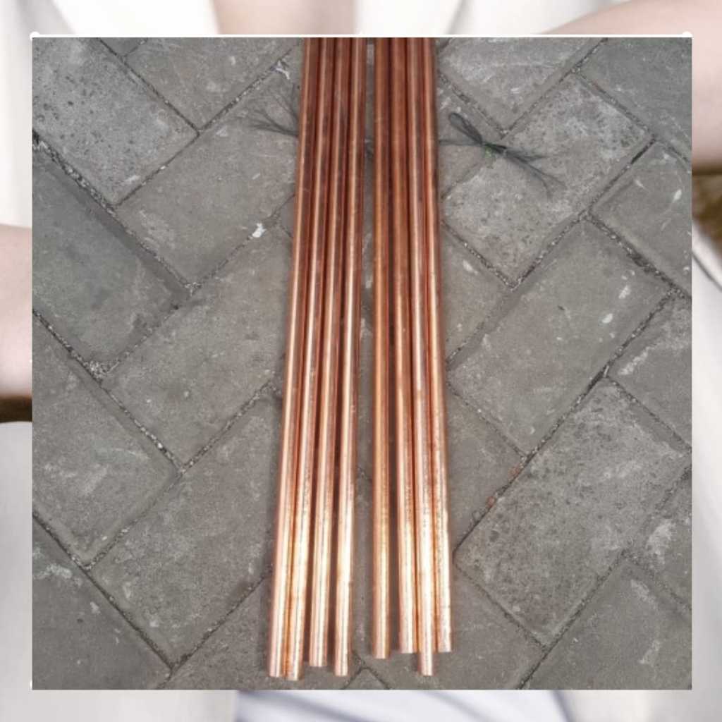 Grounding Rod (As Grounding) Besi Arde Lapis Tembaga 5/8 Inc 1,5m Untuk Grounding Listrik atau Penan