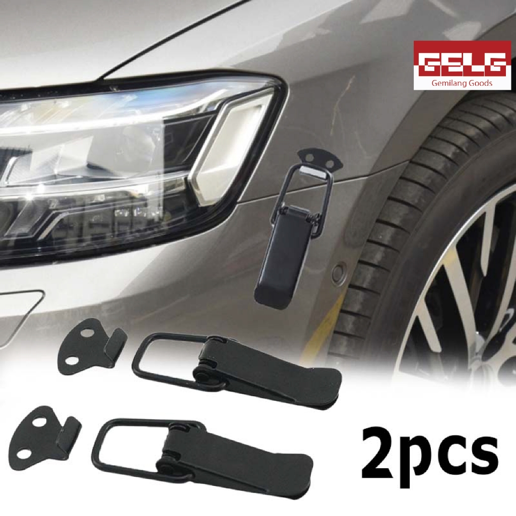 2pcs Klip Bemper / Karbon Clip Bumper Ukuran Besar/Kecil Klip Bumper Mobil Universal