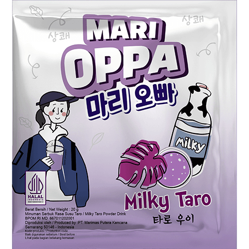 

MARI OPPA MILKY TARO RENTENG MINUMAN SUSU KOREA 1 RENTENG ISI 10 SACHET