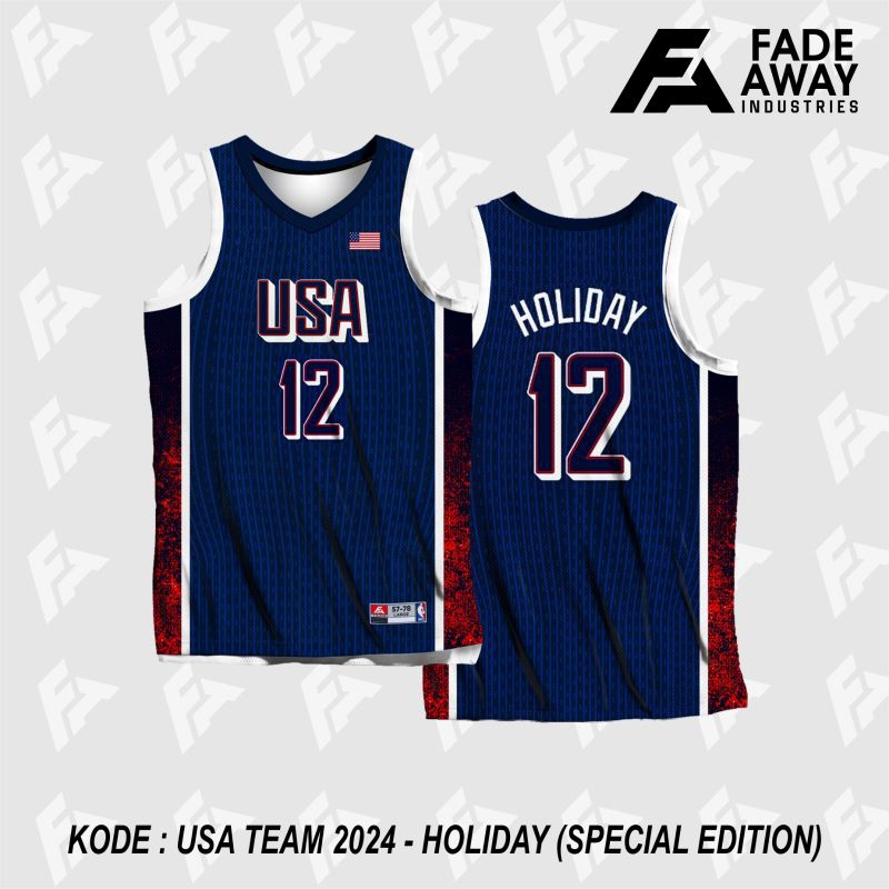 JERSEY BASKET NBA HOLIDAY # 12 USA