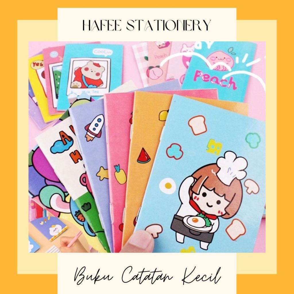 

Buku Tulis Mini Motif Kartun Note Book Mini Cartoon Memo Kecil (dapat kirim instant bandung)
