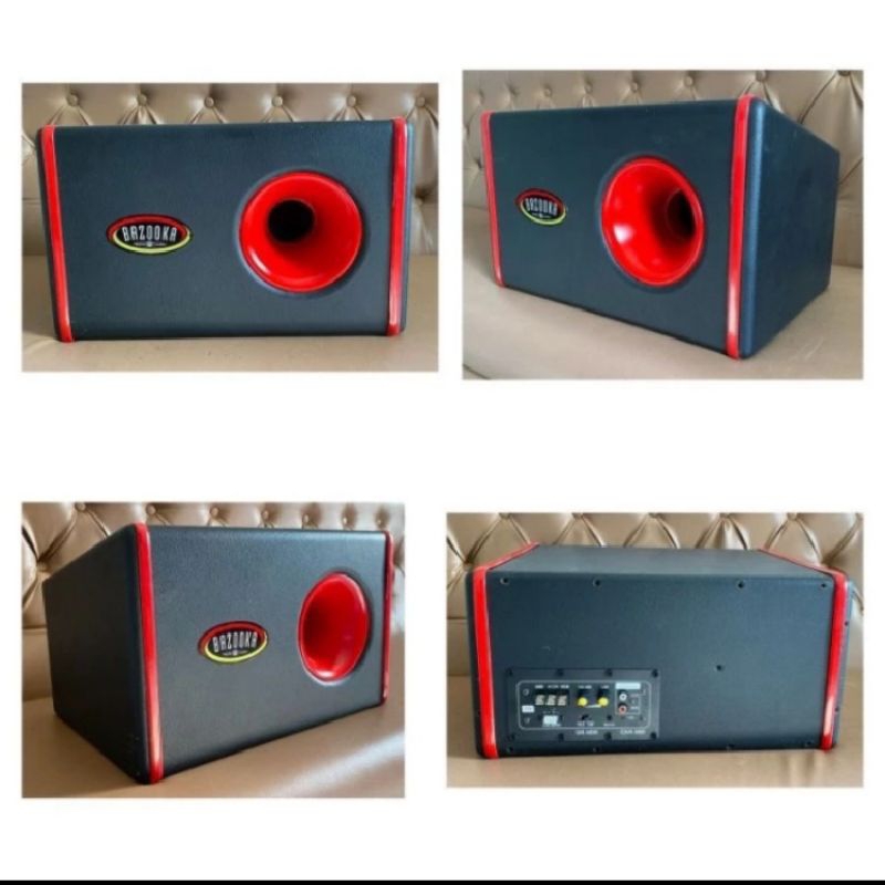 Subwoofer active Bazooka isi subwoofer Double magnet 7inch