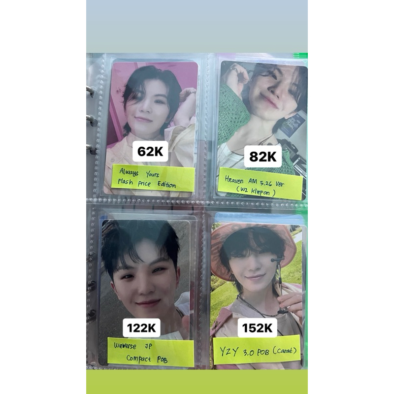 CLEARENCE SALE PC WOOZI SEVENTEEN. Woozi Always Yours, Woozi Heaven AM 5.26 (Woozi Klepon), Woozi WV