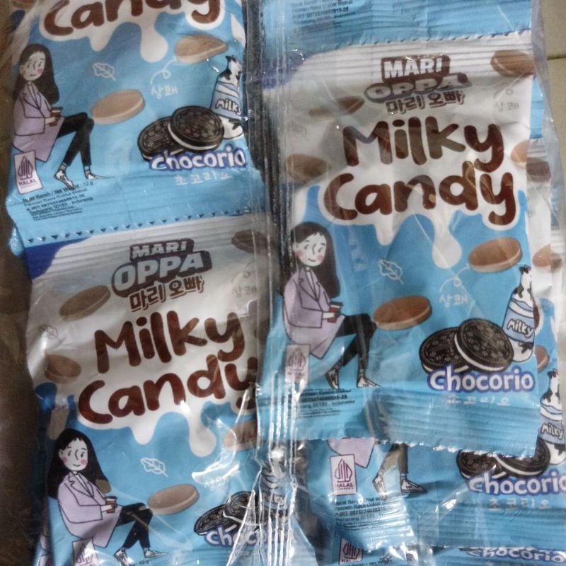 

Permen susu milky candy mari oppa rasa COCORIO murah 1 RENTENG ISI 10 BUNGKUS