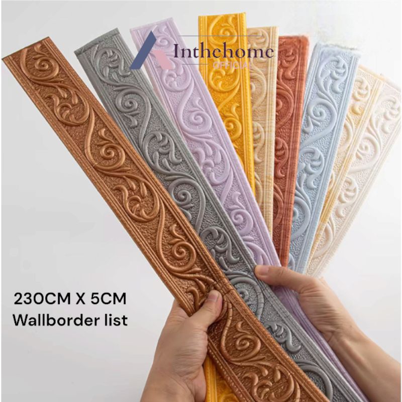 Wall Border List / Wallborder Foam 3D（ 2.3Meter） /Walpaper List Foam Stiker/ LIST DINDING 3D TEBAL