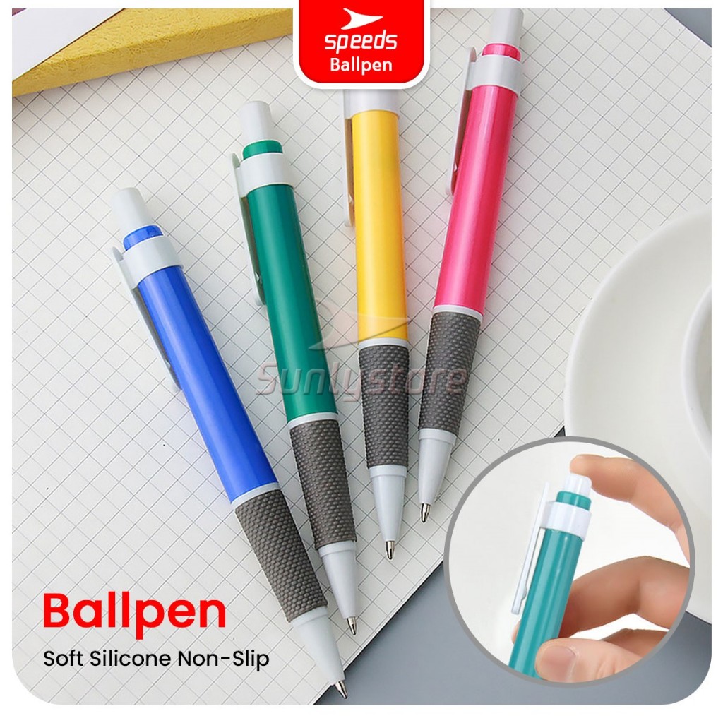 

SPEEDS Pen Pulpen Tinta Bolpoin Tulis BallPoint Bolpen Ballpen Pena Alat Tulis Menulis Kantor Belajar