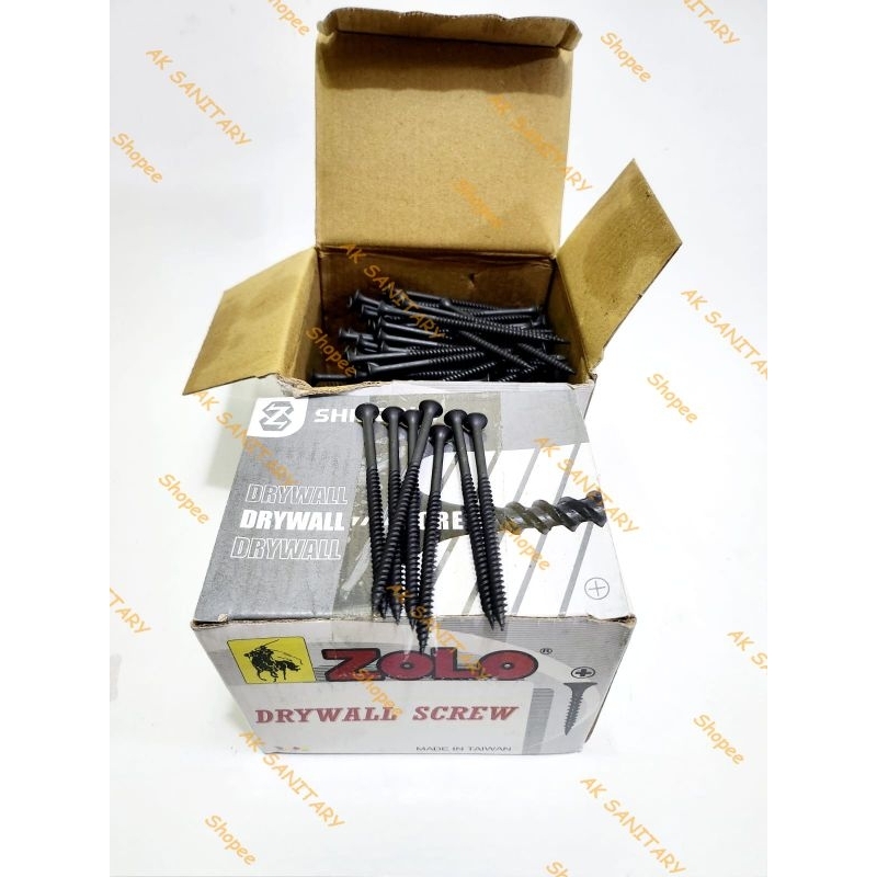 Sekrup Gipsum ZOLO 8x3" - Drywall Screw - Skrup Gipsm 3" inch 7,5cm
