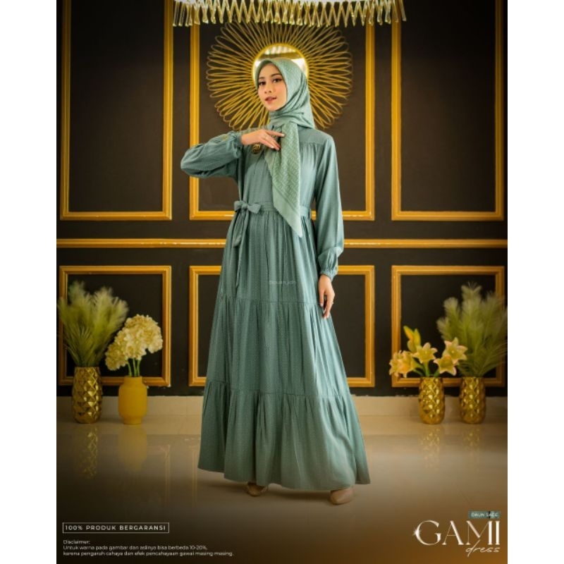 GAMIS WANITA DEWASA GAMI DRESS DAN BUYA HAMKA SCARF BY PUAN BAHAN JAGAT AYU EKSLUSIF