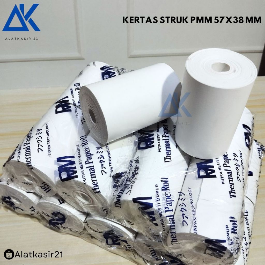 

Kertas Struk Thermal PMM 57x38 MM (1ROLL) Kertas Kasir