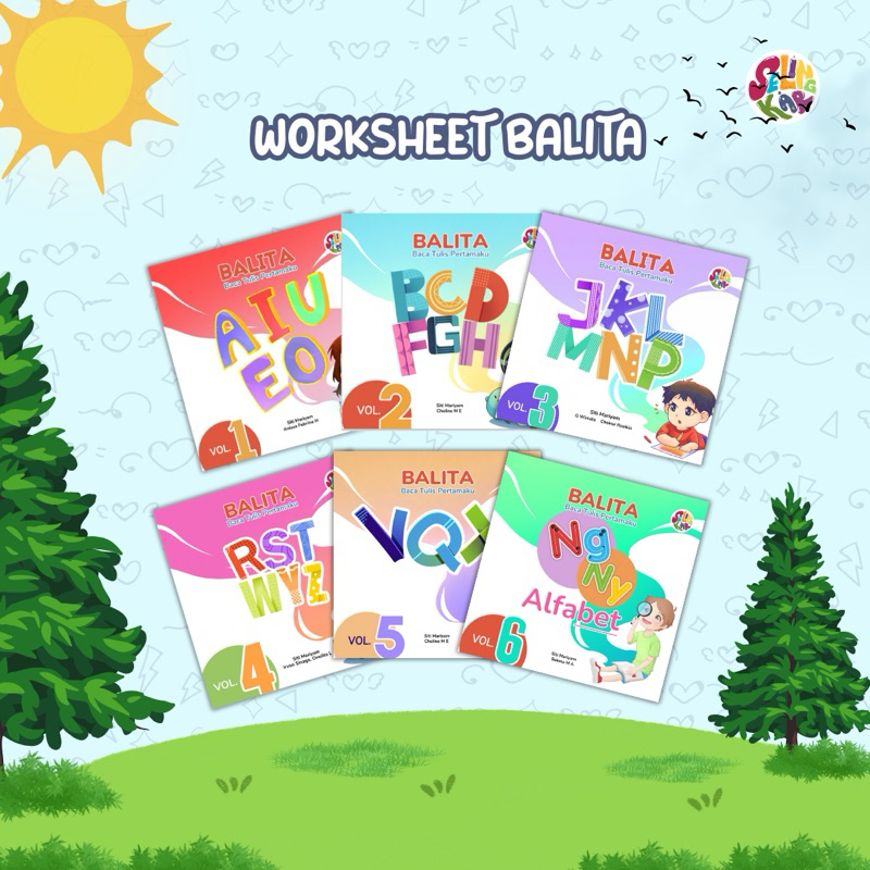 Worksheet Baca Tulis Balita / Buku Latihan Membaca Anak