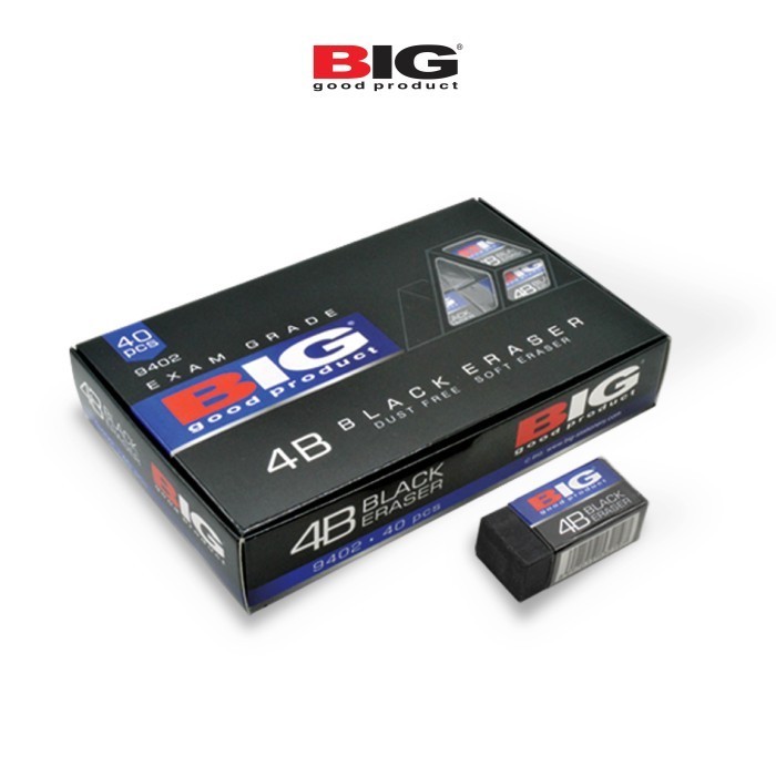 

BIG Penghapus Pensil Kecil B40 Hitam 1 Pak / Kotak isi 40 pcs