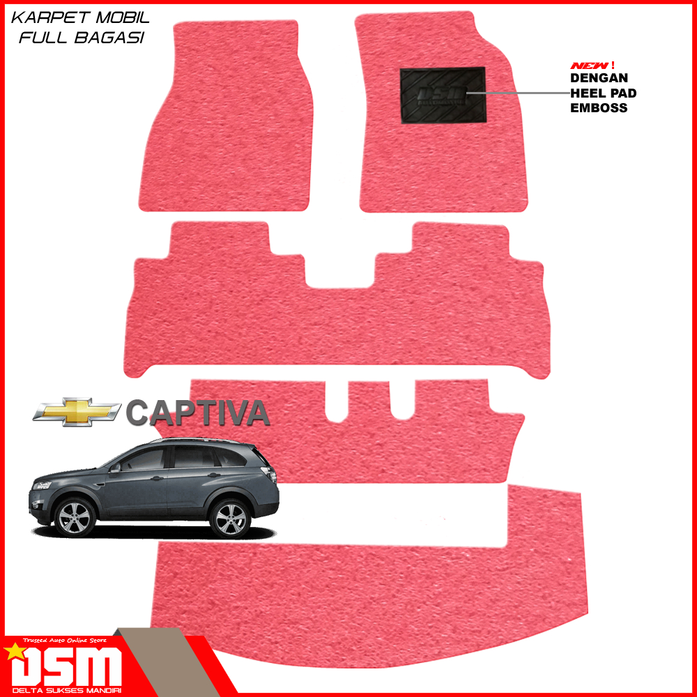 Karpet Mobil Chevrolet Captiva - Full Bagasi / Karpet Mie Captiva / Aksesoris Mobil Captiva