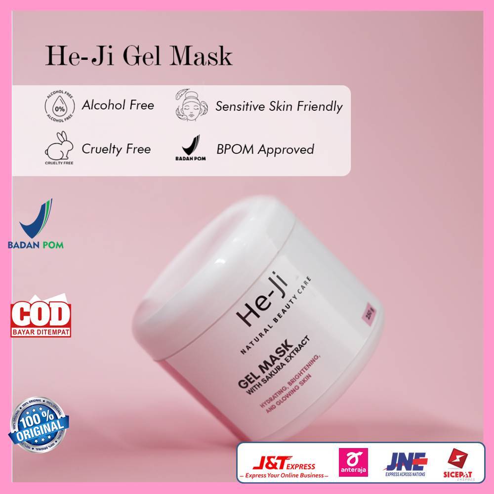 He-ji Gel Mask 250gr Natural Beauty With Sakura Extract Original