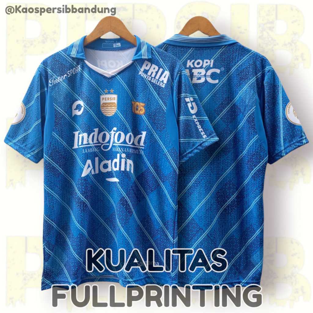 TERLARISS Baju bola Persib CHAMPION HOME AWAY ALTERNATE 2023 FULLPRINTING