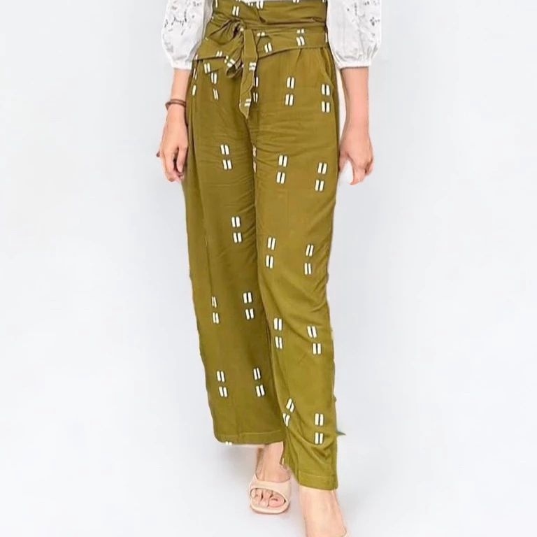 V51 CELANA KULOT BATIK MOTIF JUMPUTAN OOTD KULOT PALAZZO TERBARU Stock Ada