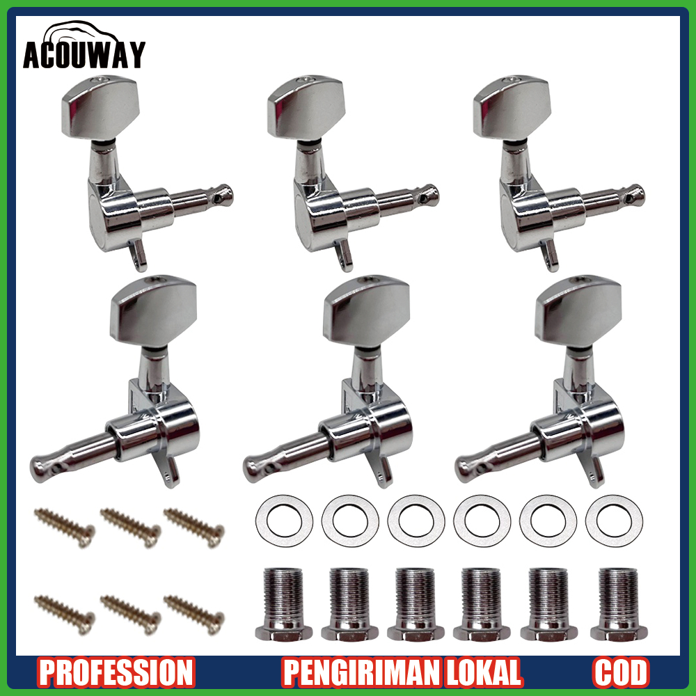 Dryer Gitar Tuning Peg Guitar Machine Head Aksesoris Gitar Akustik Dryer Grover Original Enclosed Ki