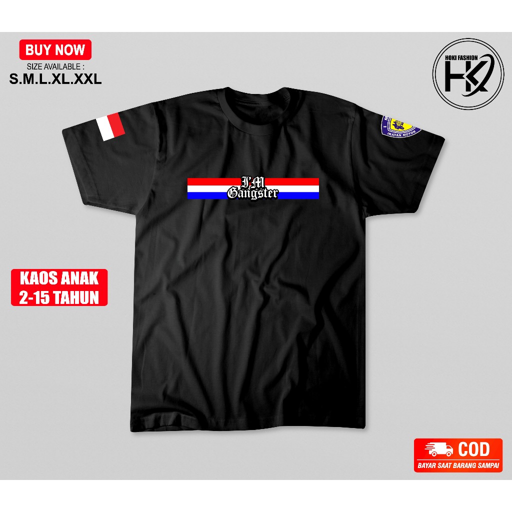 Baju Anak Anak Moonraker Original I'm Gangster
