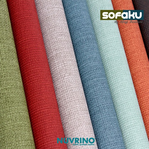 T3rlars NUVRINO Viva Bahan Kulit Premium Nuvrino Original Oscar Jok Sofa Bahan Kain Sofa Pelapis Meb