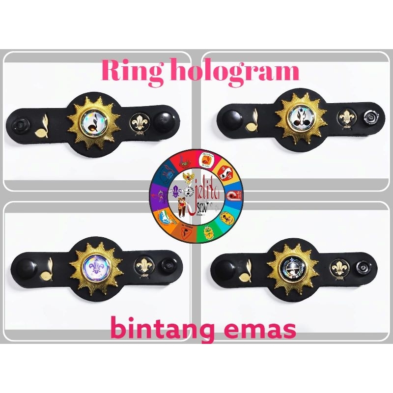 

Ring kacu BINTANG hologram.