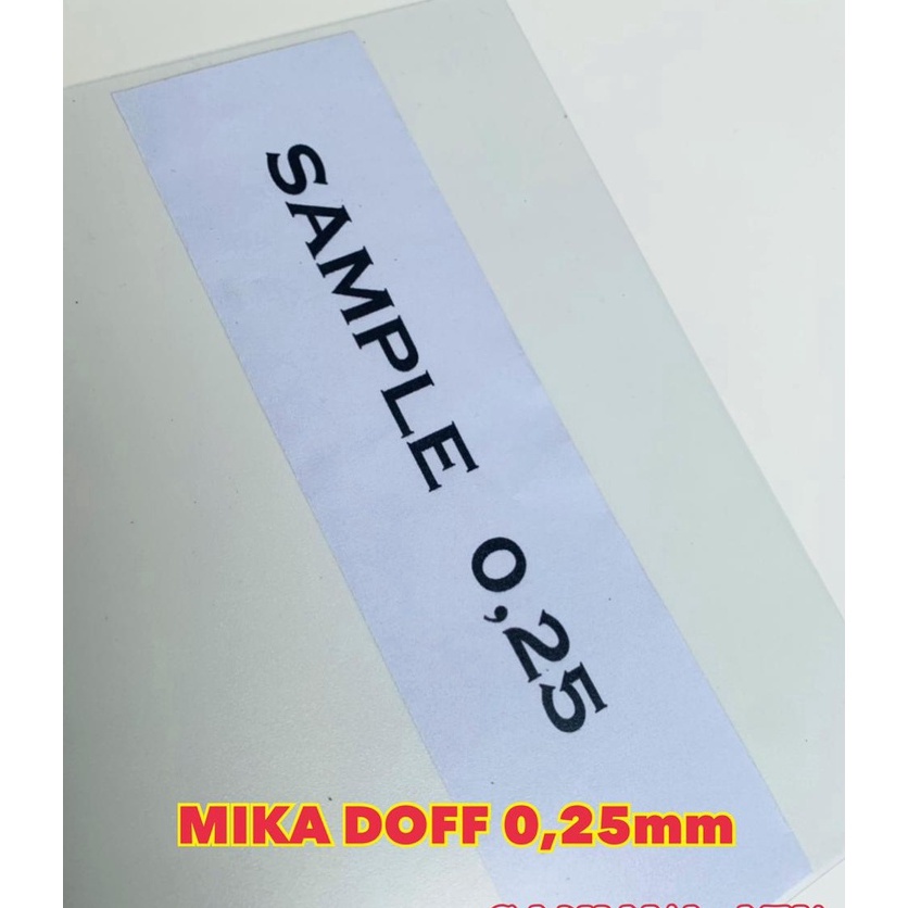 

Flash Sale mika doff 25mm A4 DAN F4 isi 2 lembar