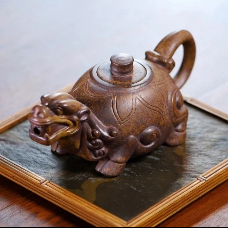Authentic Yixing Zisha Dragon Turtle TeaPot