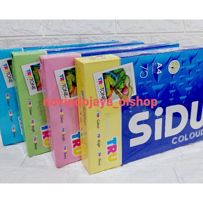 

Istimewa Kertas HVS Warna A4 7 gsm SIDU Kertas Colour 5 sheets