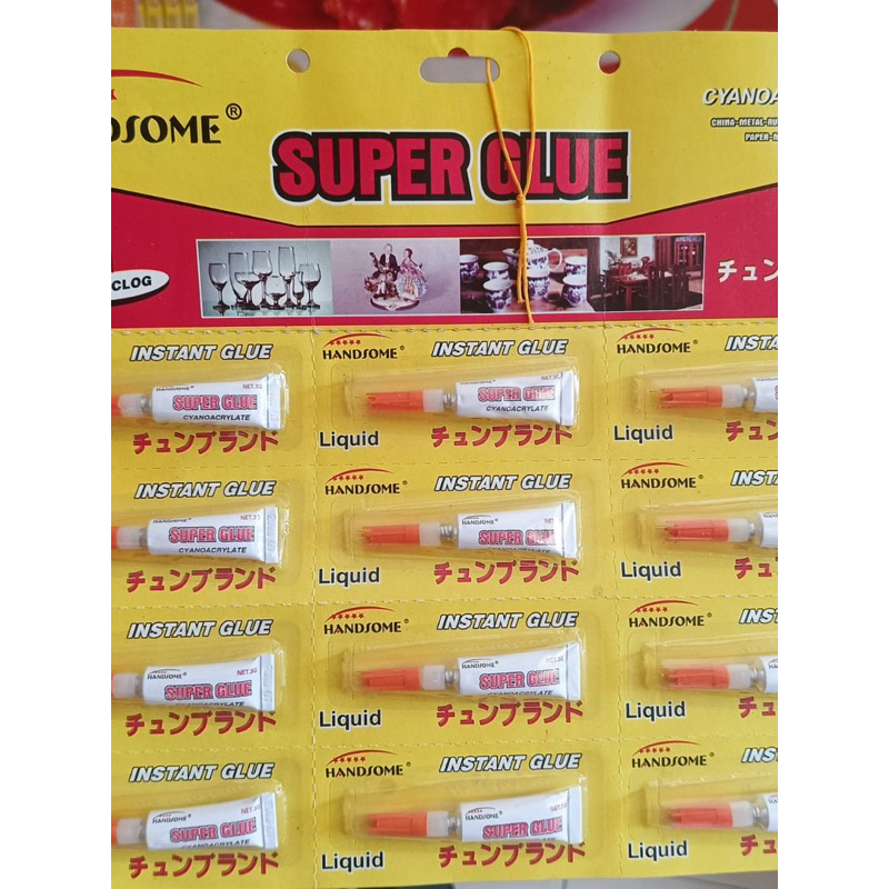 

Lem Handsome super glue murah harga per lembar (bukan satuan)