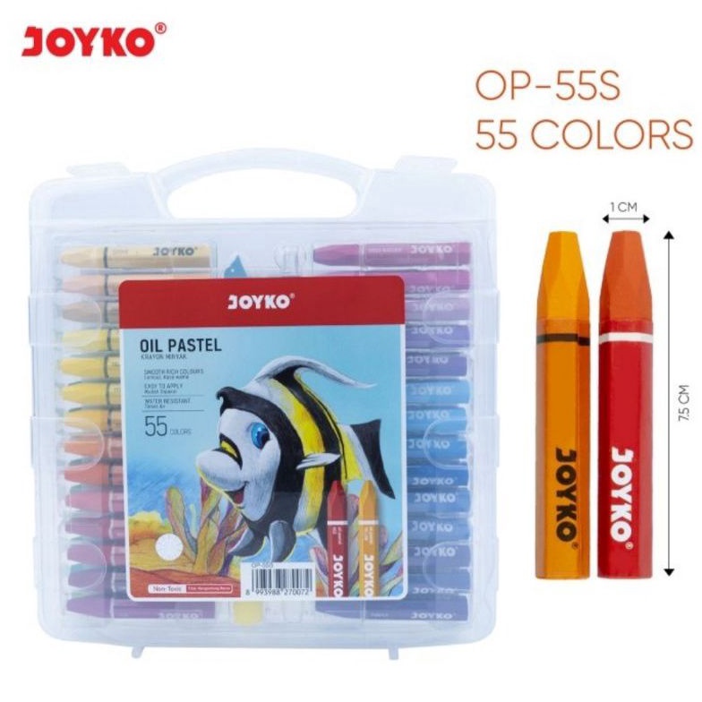 

CEPAT Crayon Joyko OP55S 55 Warna FREE Drawing Tools