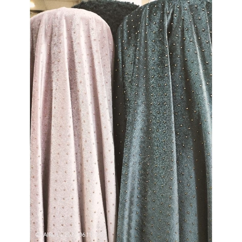 bahan/kain bludru premium/Velvet/bludru