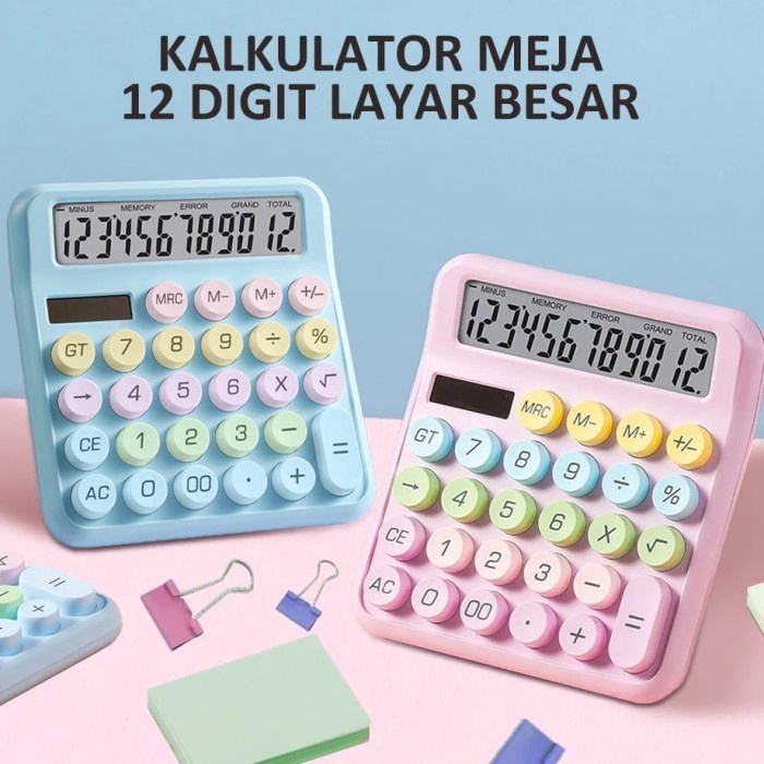 

KUALITAS OKE STYLIST COLOR CALCULATOR KINCIZEN KC228 KALKULATOR FANCY WARNA DESKTOP MEJA