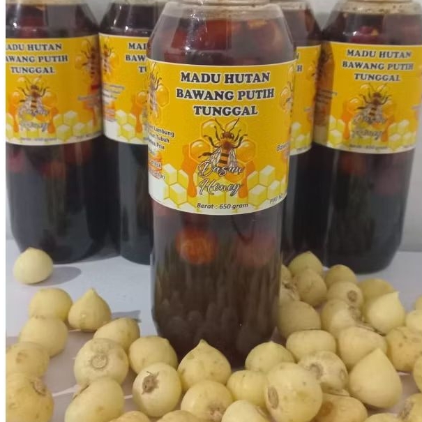 

madu bawang tunggal 650 gram free kardus packing baru