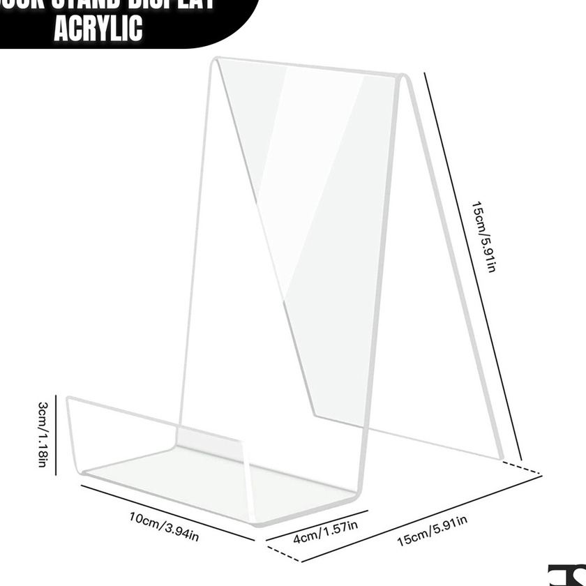 

Istimewa Acrylic Book Stand Display Multingfungsi Akrilik Holder Handphone Penyangga Buku