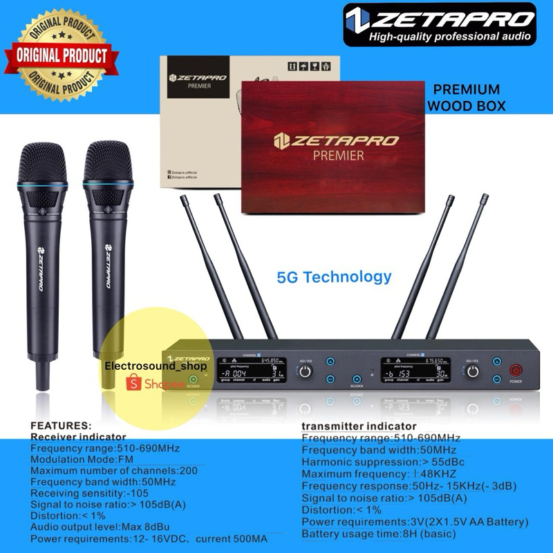 MIC WIRELESS ZETAPRO PREMIER / Zetapro Premier / ZETAPRO ORIGINAL