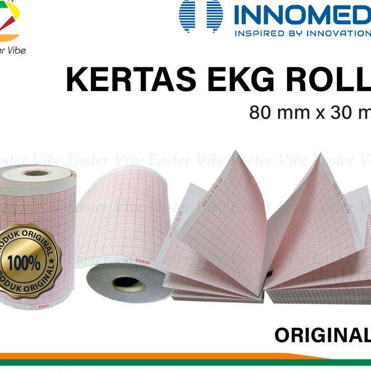 

Terbaru Kertas EKG Roll 8x3 Innomed ECG Paper 8x3