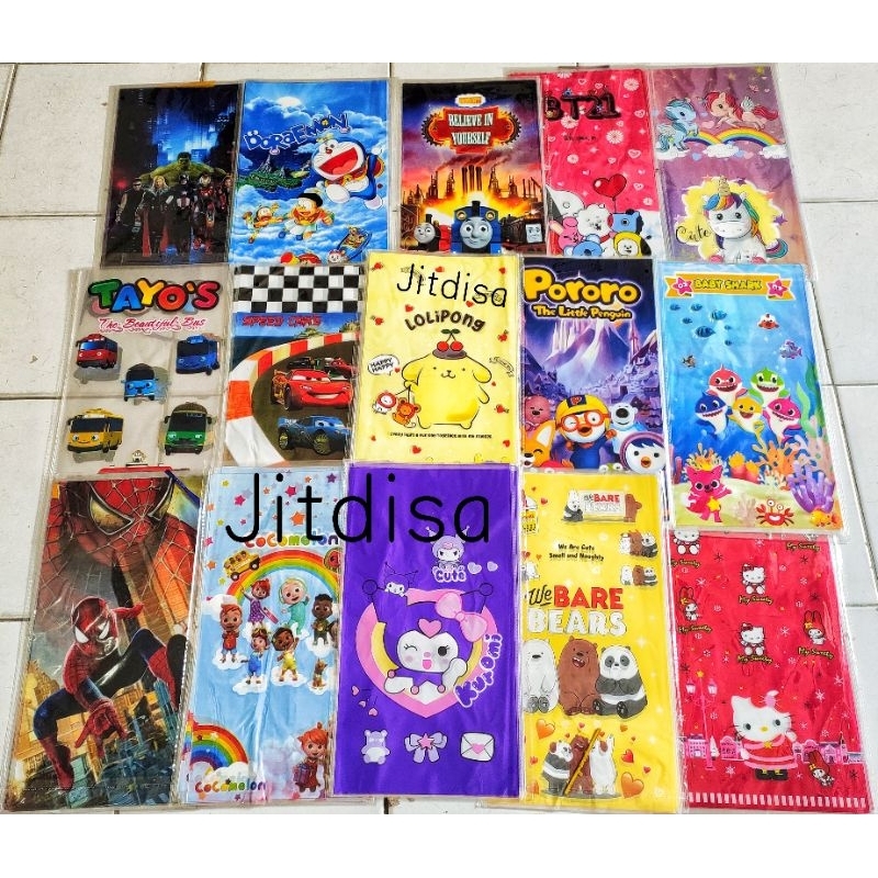 

ALL VARIAN (Isi 10)Plastik Snack Ulang Tahun (ultah) 22x40 / Plastik Karakter / Plastik OPP WE BARE BEARS