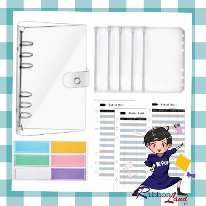 

A6 Set Lengkap Binder PREMI Transparan Nabung Pemula Hemat Murah