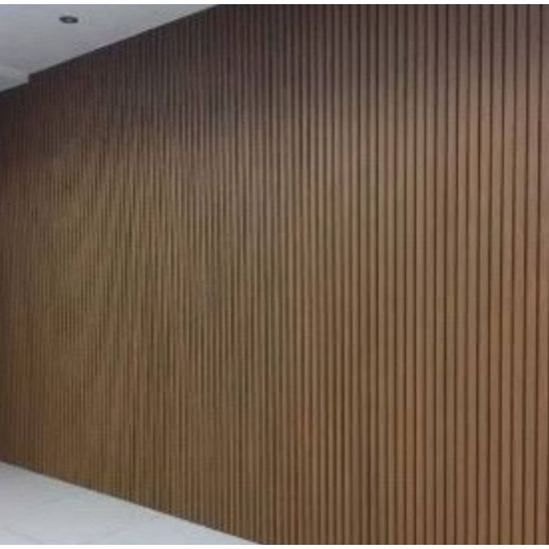 wpc panel dinding dan marmer terpasang