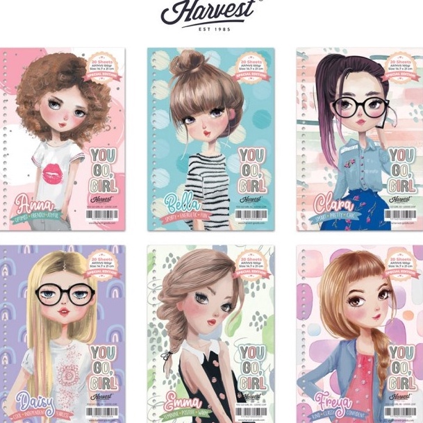 

Wow TERLARIS mall inline badgeLoose Leaf Kertas Binder Harvest A5 You Go Girl