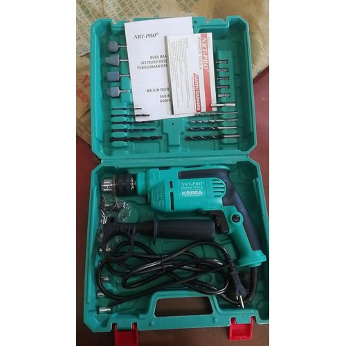 Mesin Bor Set NRT PRO 500 HD / Mesin Bor Beton NRT 500HD 13 Mm Hammer Impact Drill