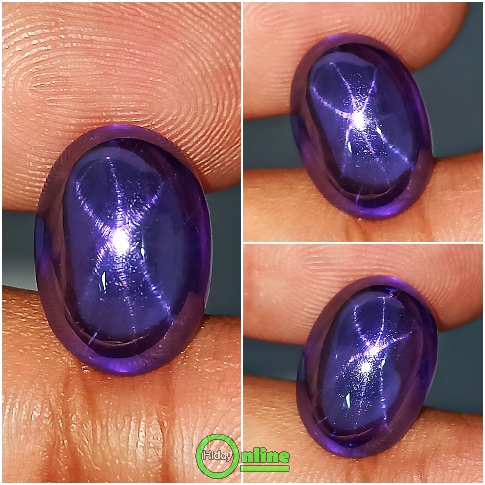 BATU PERMATA KING SAFIR STAR PURPLE