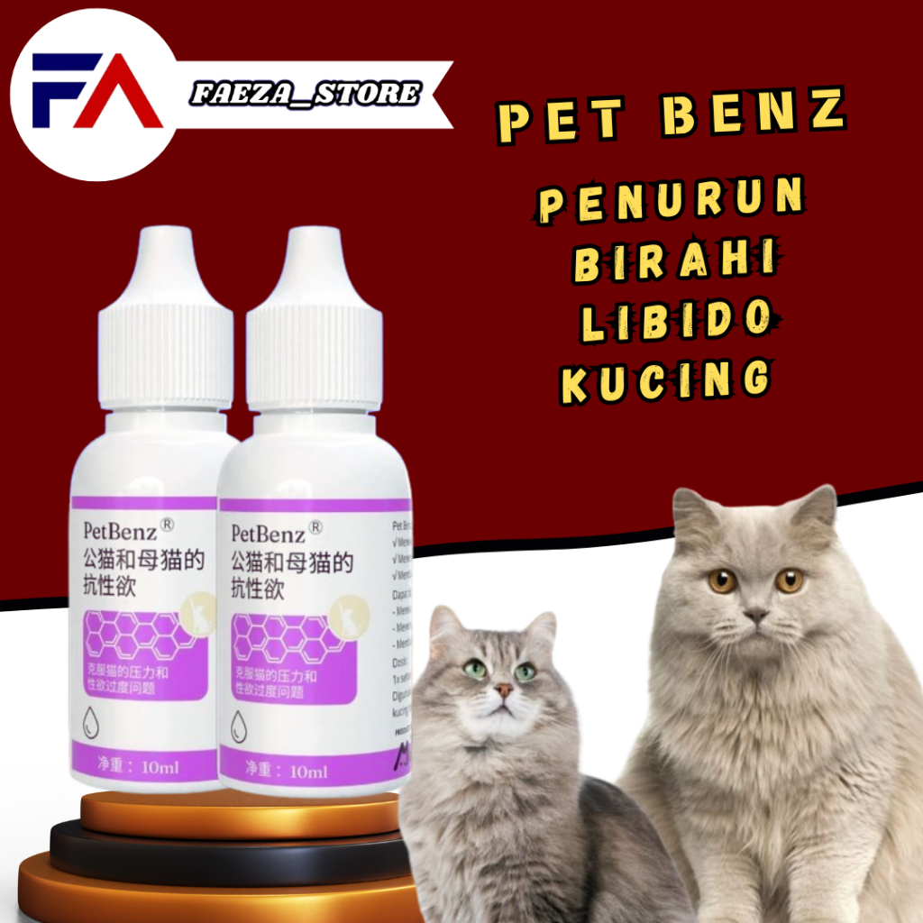 Libido Drops Obat Penurun Birahi Libido Kucing Jantan Betina FAEZA_STORE