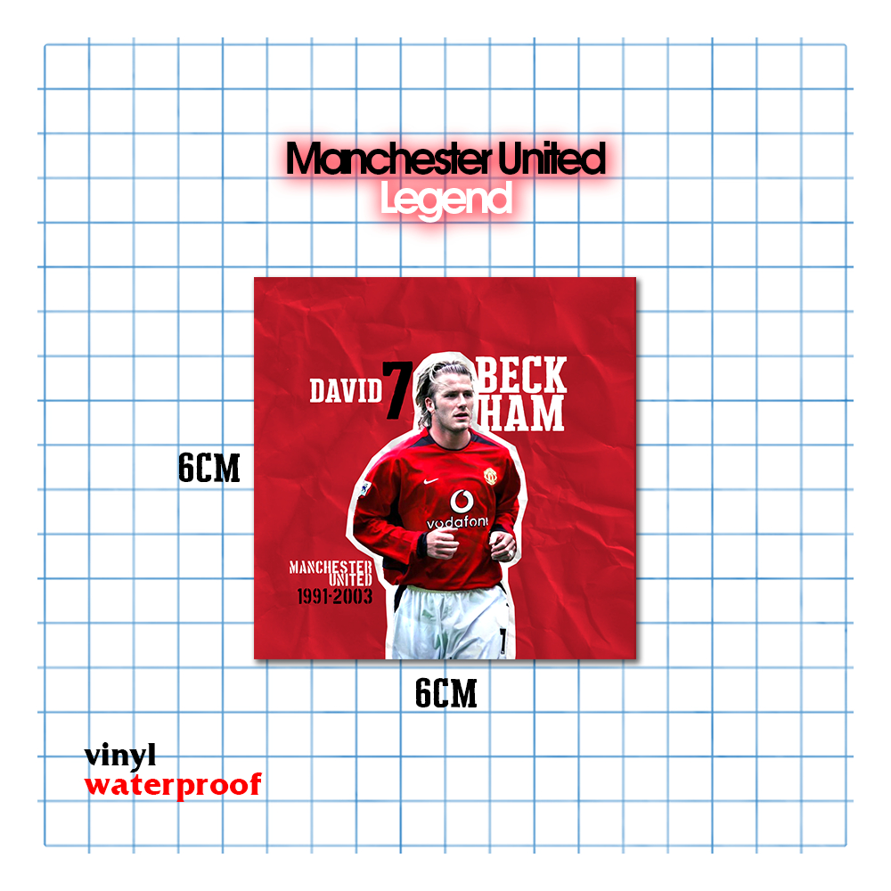 

Sticker Legenda Manchester United Bang David Beckham Vinyl Waterproof