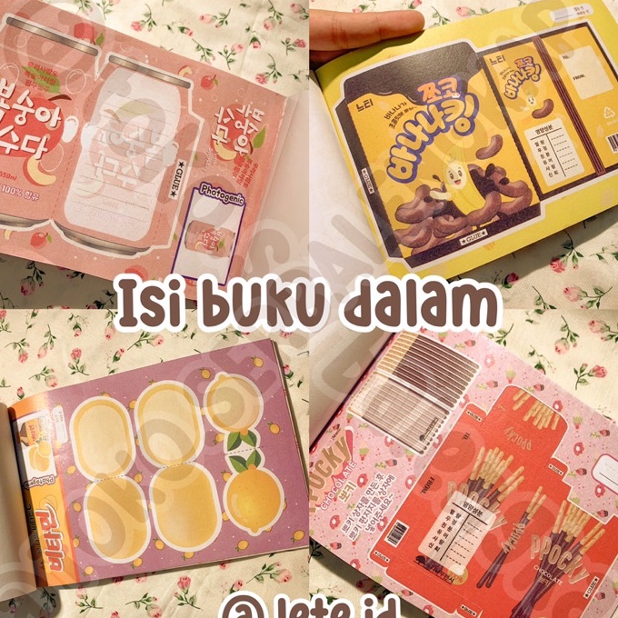 

FG2 jeteid READY BUKU ORIGAMI SNACK KOREA VIRAL POCKY buku papercraft japan korean jepang mainan anak kecil gunting menggunting